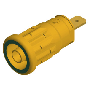 SKS Hirschmann Test & Measurement SEP 2610 F4,8 gelb/gruen, yellow/green