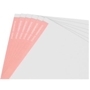 Techni-Pro ALX-PS38 Paper, White w/Pink Stripe, ESD Safe, 8.5 x 11 Sheet,  500 Sheets/Ream