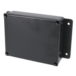 Bud Industries CU-4473-B Die Cast Box, Bracket, Aluminum, Black, 4.7x1 ...