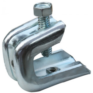 Platinum Tools JH965-50 Beam Clamp, Pressed, for 1/2 Flanges, 1/4-20  Threaded Rod, 50/Box, JH Series