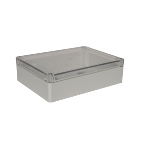 Bud Industries PNR-2607-C NEMA Box, Clear Recessed Cover, 7.9x5.9x2.2 ...