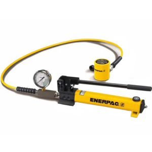 Enerpac SCL302H Low Height Hydraulic Cylinder and Hand Pump Set, 30 Ton ...