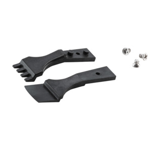 Techni-Pro 758TW8104 ESD Plastic Tip Tweezers, Style 4WF, Carbon
