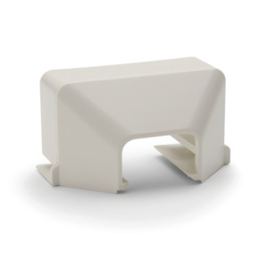 HellermannTyton TSR1W-33-1 White PVC Internal Corner Cover, 3/4" Size, 1" Bend Radius (Pack Of 10)