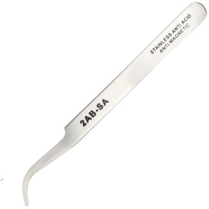 Excelta Corporation 2AB-SA-SE Tweezers - 1 Star Curved Tapered