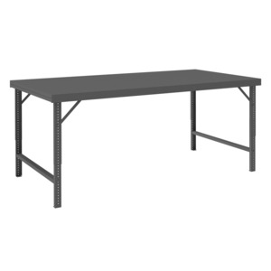 Durham Mfg WBF-4896-95 Adj. Work Table, Steel, 96 W, 48 D
