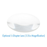 ESD 8 Diopter (3X Magnification) LED Magnifying Lamp with Clamp, 5 inch  Lens + Flip Cover