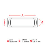 Brady 2HX-1500-2-WT-S