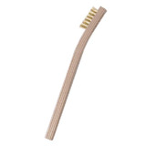 Gordon Brush 14B Scratch Brush, Toothbrush, Brass/Wood, 7/16